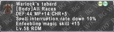 Warlock's Tabard description.png