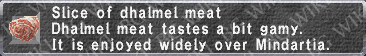 Dhalmel Meat description.png