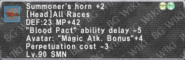 Smn. Horn +2 description.png