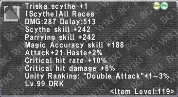 Triska Scythe +1 description.png