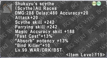 Shukuyu's Scythe description.png