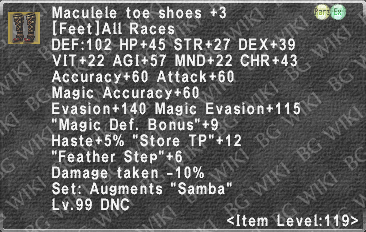 Macu. Toe Sh. +3 description.png