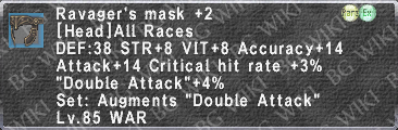 Ravager's Mask +2 description.png