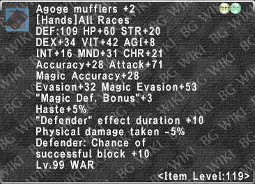 Agoge Mufflers +2 description.png