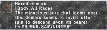 Hexed Domaru description.png