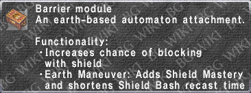 Barrier Module