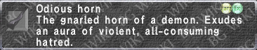 Odious Horn description.png