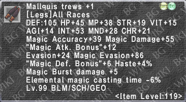 Mallquis Trews +1 description.png