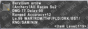 Beryllium Arrow description.png