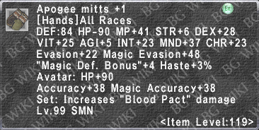 Apogee Mitts +1 description.png