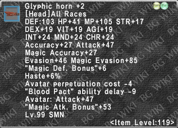 Glyphic Horn +2 description.png