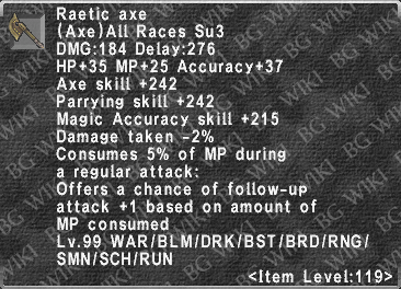 Raetic Axe description.png