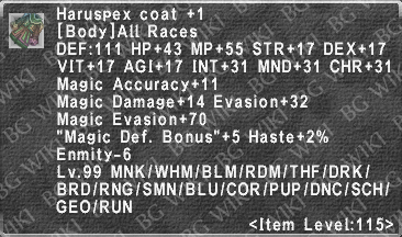 Haruspex Coat +1 description.png