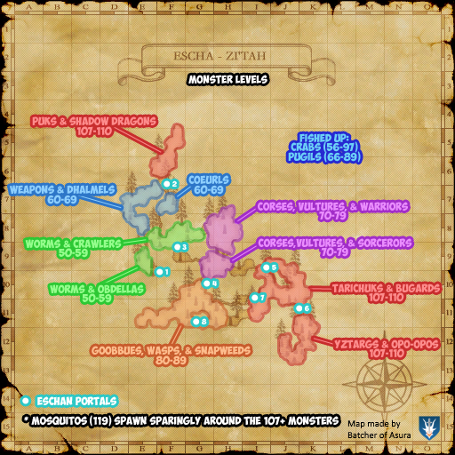 Escha Zi'Tah Level Map 1 