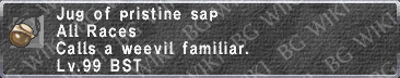 Pristine Sap description.png