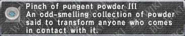 Pungent Powder III description.png