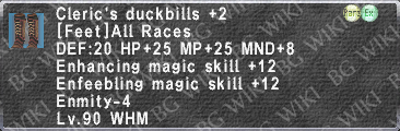 Clr. Duckbills +2 description.png