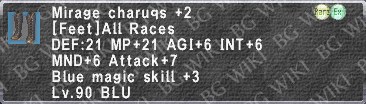 Mirage Charuqs +2 description.png