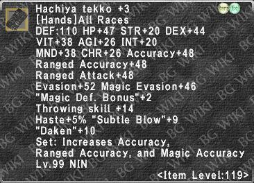 Hachiya Tekko +3 description.png