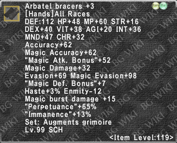 Arbatel Bracers +3 description.png