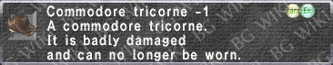 Comm. Tricorne -1 description.png