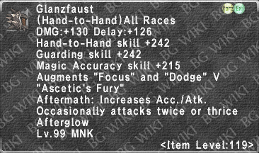 Glanzfaust (Level 119 II) description.png