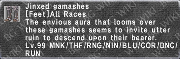 Jinxed Gamashes description.png