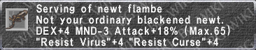 Newt Flambe description.png