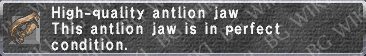 H.Q. Antlion Jaw description.png