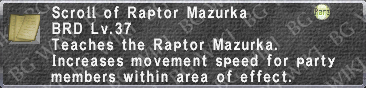 Raptor Mazurka (Scroll) description.png