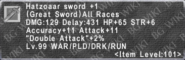 Hatzoaar Sword +1 description.png