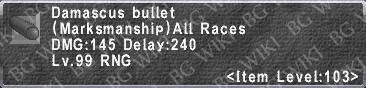 Damascus Bullet description.png