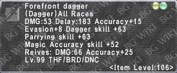 Forefront Dagger description.png