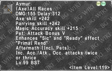 Aymur (Level 119) description.png