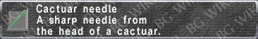 Cactuar Needle description.png